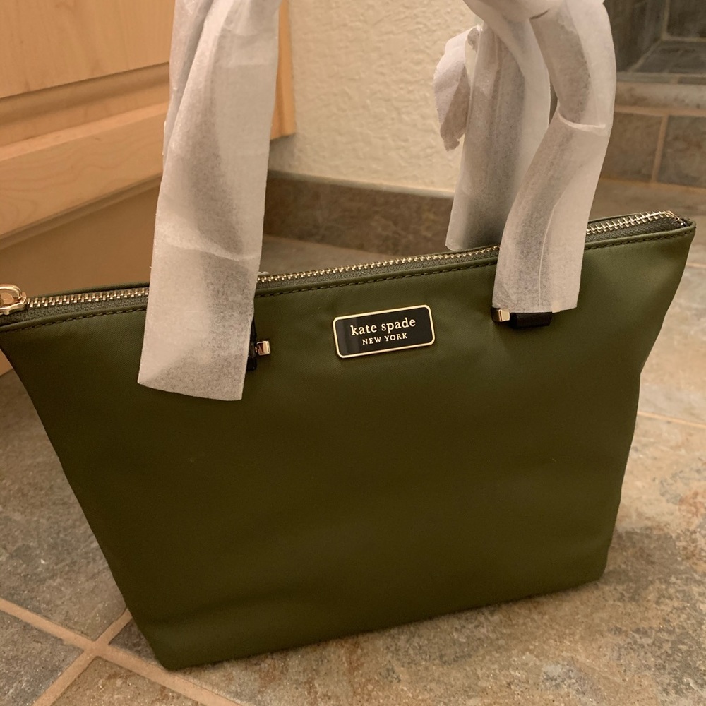 INSULATED TOTE KATE SPADE NYLON MINI GREEN LUNCH - Picture 1 of 7